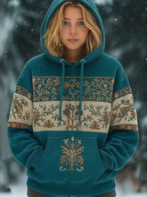 Sweat femme bohème imprimé floral